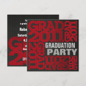 Einladung zur Graduierung 2011 Rot 2 (Vorne/Hinten)