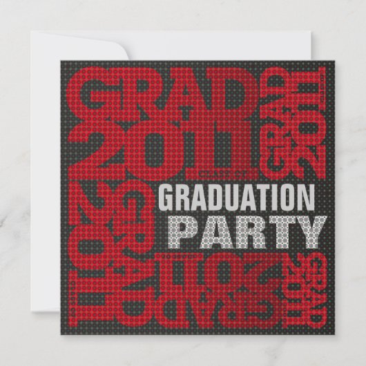 Einladung zur Graduierung 2011 Rot 2 (Vorderseite)