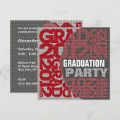 Einladung zur Graduierung 2012 Rot 4 (Vorne/Hinten)