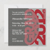 Einladung zur Graduierung 2012 Rot 4 (Rückseite)