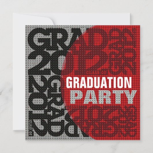 Einladung zur Graduierung 2012 Rot 4 (Vorderseite)