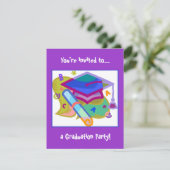 Einladung zur Graduierung - Mittelschule (Stehend Vorderseite)