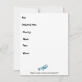 Einladung zur Graduierung - Mittelschule (Rückseite)