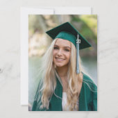 Einladung zur Graduierung Party Diploma Cap Foto (Rückseite)