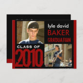 Einladung zur Graduierung von Postkarten (Vorne/Hinten)