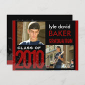 Einladung zur Graduierung von Postkarten (Vorne/Hinten)