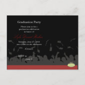 Einladung zur Graduierung von Postkarten (Rückseite)