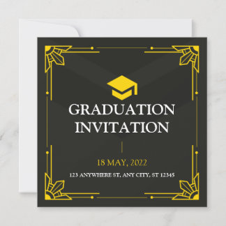 Einladung zur Graduierungspartei