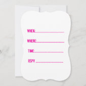 Einladung zur Graduierungspartei (Rückseite)