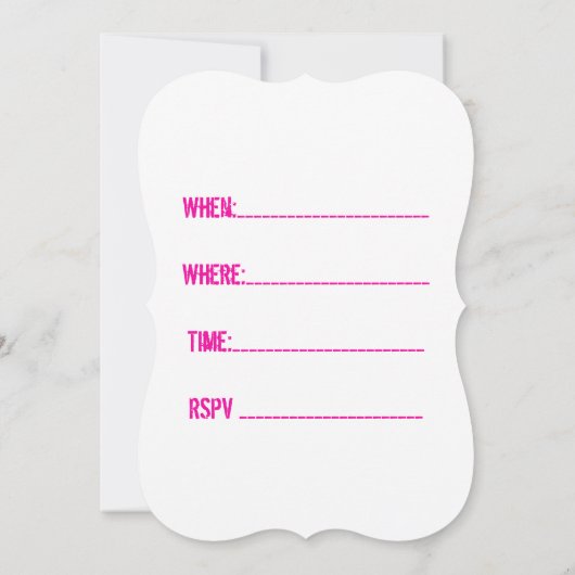 Einladung zur Graduierungspartei (Rückseite)