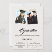 Einladung zur Graduierungsparty (Vorderseite)