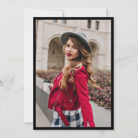 Einladung zur Graduierungsparty (Rückseite)