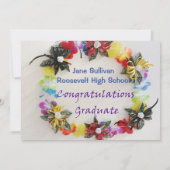 Einladung zur Graduierungsparty - Design für Geld (Rückseite)