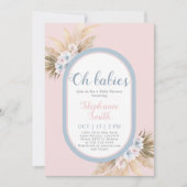 Einladung zur Grass Baby Dusche für Jungen und Mäd (Vorderseite)