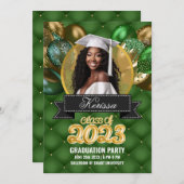 Einladung zur Green and Gold Graduation Party (Vorne/Hinten)