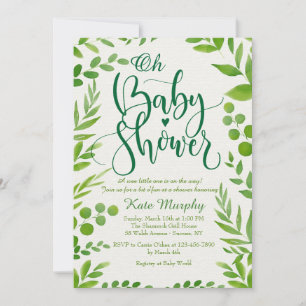 Einladung zur Green Baby Dusche