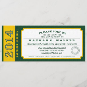 Einladung zur Green & Gold Ticket Graduation Party