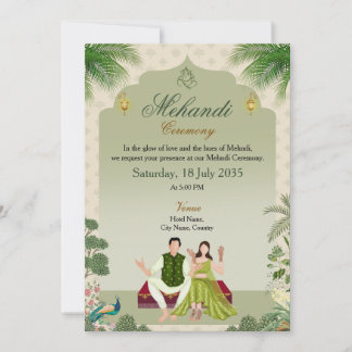 Einladung zur Green Mehndi Zeremonie