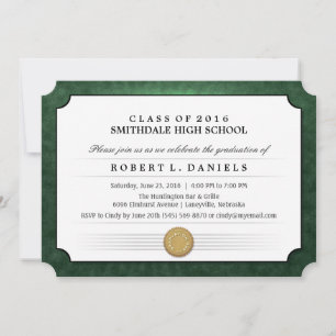 Einladung zur Green & White Diploma Graduation Par