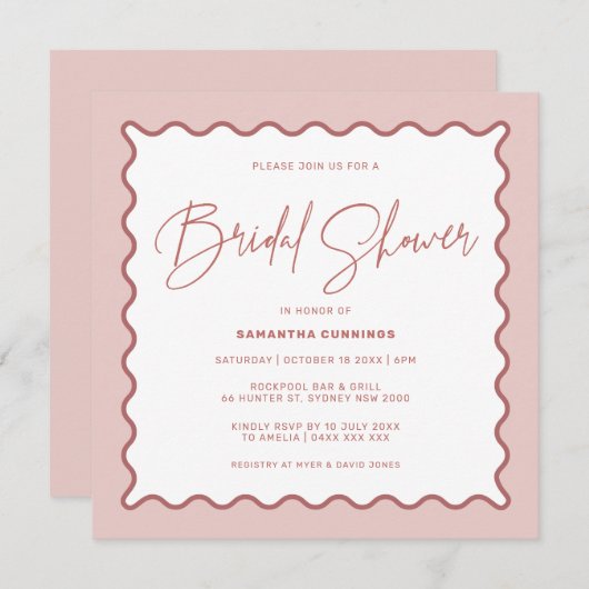 Einladung zur Grenzdusche (Vorne/Hinten)