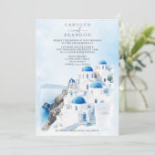 Einladung zur griechischen Hochzeit (Stehend Vorderseite)