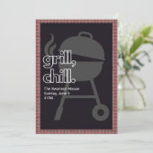 Einladung zur GRILLEN (Stehend Vorderseite)