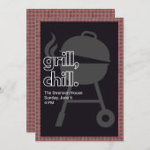 Einladung zur GRILLEN (Vorne/Hinten)