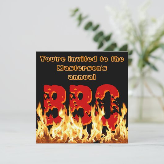 Einladung zur GRILLEN (Stehend Vorderseite)