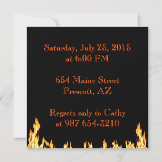 Einladung zur GRILLEN (Rückseite)