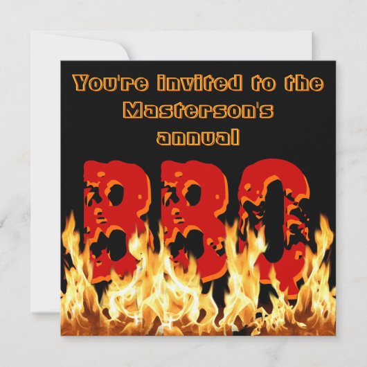 Einladung zur GRILLEN (Vorderseite)