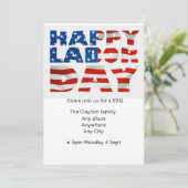 Einladung zur GRILLEN am Arbeitstag (editierbar) (Stehend Vorderseite)