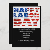 Einladung zur GRILLEN am Arbeitstag (editierbar) (Vorne/Hinten)