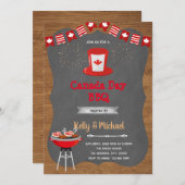 Einladung zur Grillen am Tag Kanada (Vorne/Hinten)