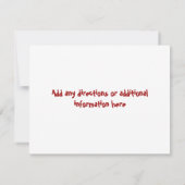 Einladung zur GRILLEN am Vatertag zur Wiedersehen (Rückseite)