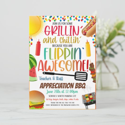 Einladung zur GRILLEN der Bewertung (Stehend Vorderseite)