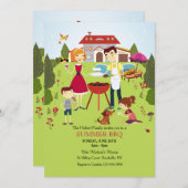 Einladung zur GRILLEN der Familie (Vorne/Hinten)