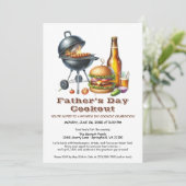 Einladung zur GRILLEN des Vaters - Hamburger, Getr (Stehend Vorderseite)