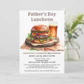 Einladung zur GRILLEN des Vaters - Hamburger, Getr (Stehend Vorderseite)