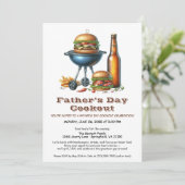 Einladung zur GRILLEN des Vaters - Hamburger, Getr (Stehend Vorderseite)