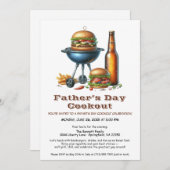 Einladung zur GRILLEN des Vaters - Hamburger, Getr (Vorne/Hinten)