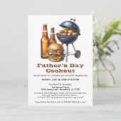 Einladung zur GRILLEN des Vaters - Hamburger, Getr (Stehend Vorderseite)