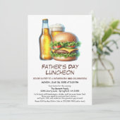 Einladung zur GRILLEN des Vaters - Hamburger, Getr (Stehend Vorderseite)