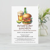 Einladung zur GRILLEN des Vaters - Hamburger, Getr (Stehend Vorderseite)