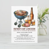 Einladung zur GRILLEN des Vaters - Hamburger, Getr (Stehend Vorderseite)