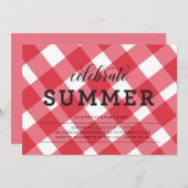 Einladung zur Grillen von Sommerpicknicken (Vorne/Hinten)