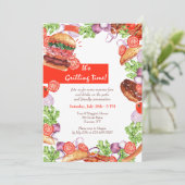 Einladung zur Grillzeit (Stehend Vorderseite)