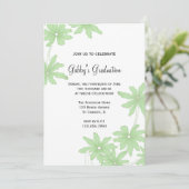 Einladung zur Grüne-Daisies-Graduierungspartei (Stehend Vorderseite)
