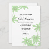 Einladung zur Grüne-Daisies-Graduierungspartei (Vorne/Hinten)