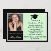 Einladung zur Grüne Foto (Vorne/Hinten)