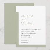 Einladung zur Grüne Hochzeit (Vorne/Hinten)